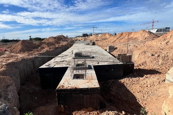 Bassin de stockage des eaux à Casablanca