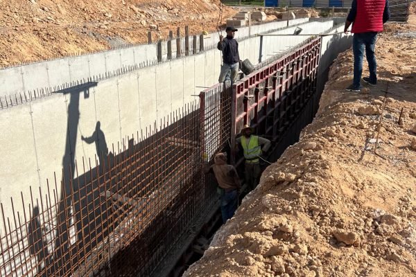 Bassin de stockage des eaux à Casablanca
