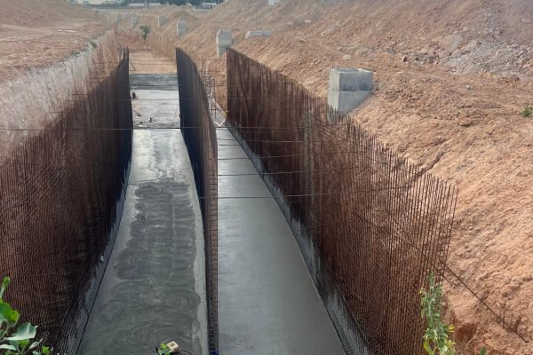 Bassin de stockage des eaux à Casablanca