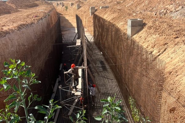 Bassin de stockage des eaux à Casablanca