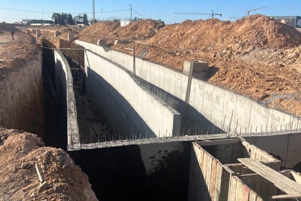 Bassin de stockage des eaux à Casablanca